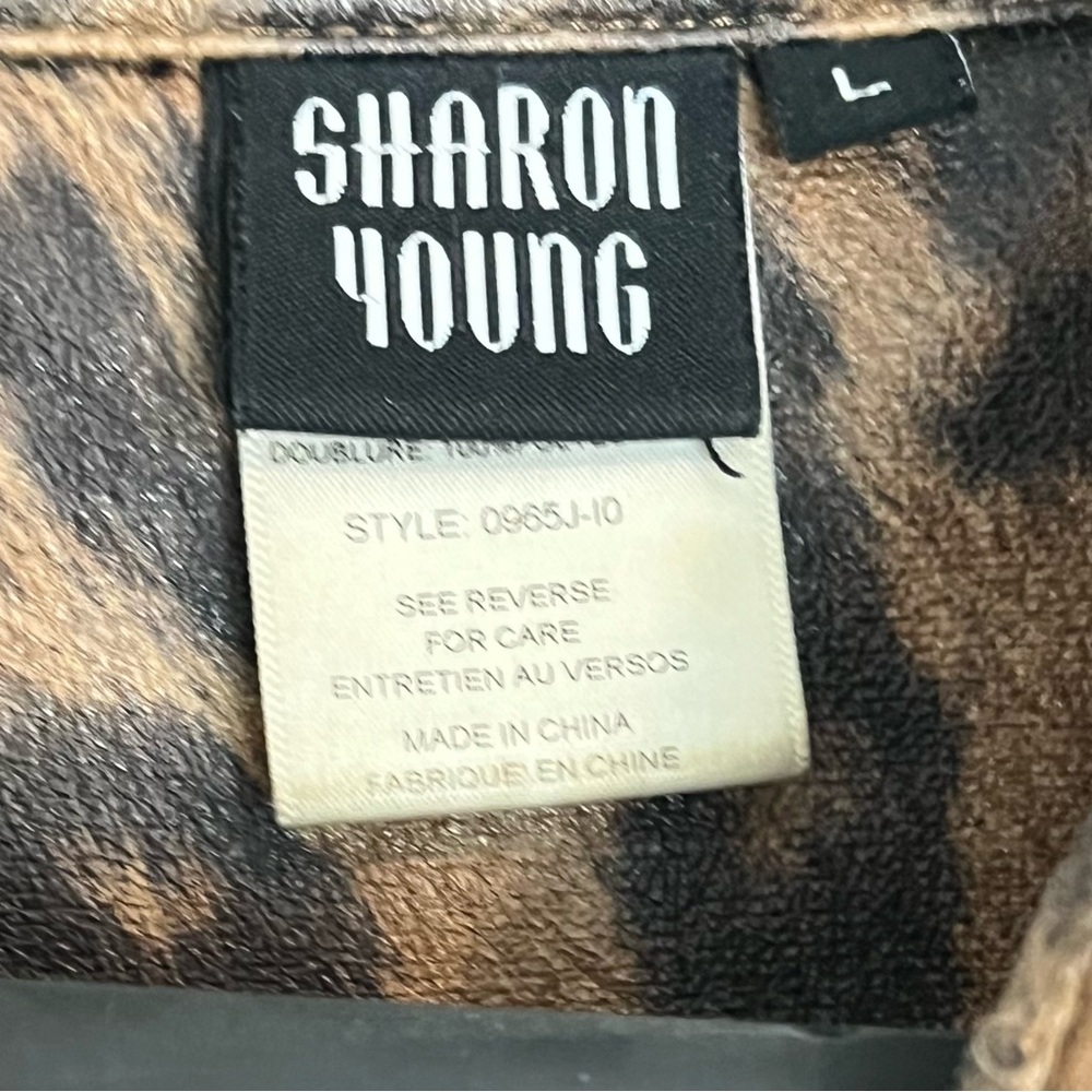 Vintage Leopard print Jacket size L - Picture 5 of 6